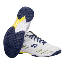 Buty do badmintona Yonex Power Cushion Cascade Accel białe/niebieskie męskie